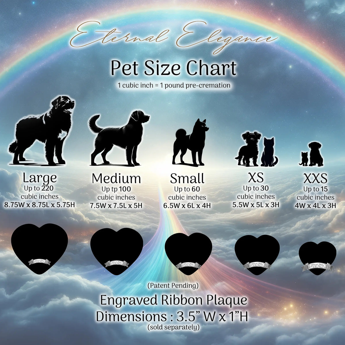 Rainbow Bridge Orange Cat Urn