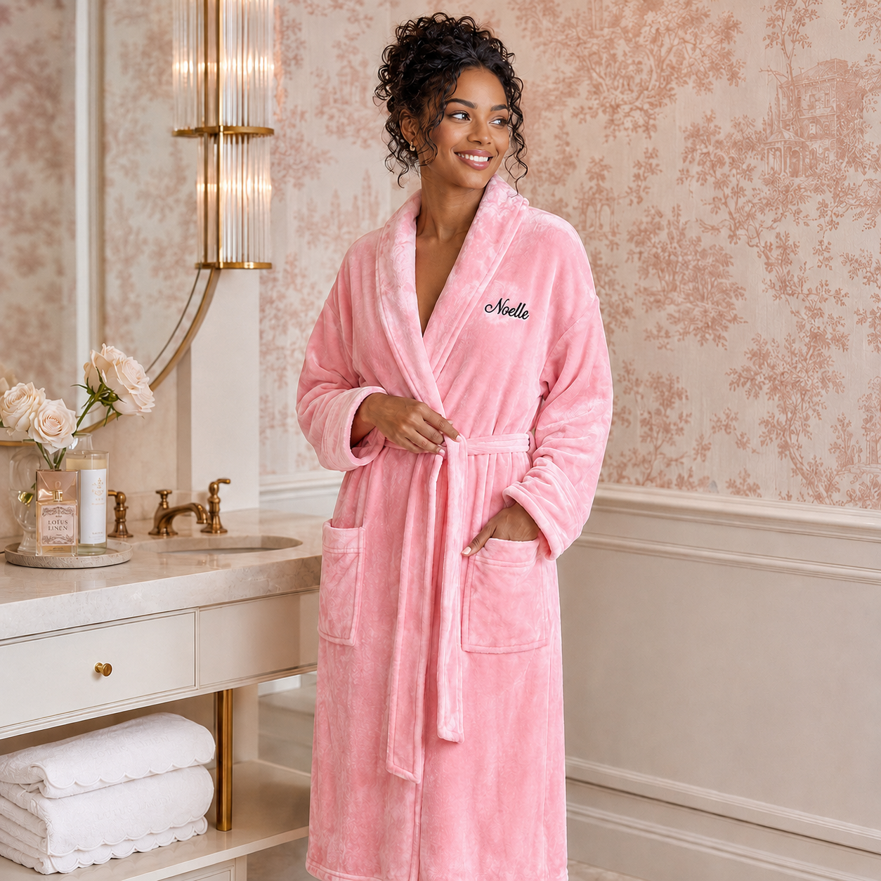 Women’s Plush Hooded Robe - Spa-Worthy Comfort at Home.